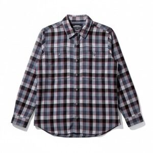 REI Co-op Flannel Shirt Grey Black Red Plaid Large Mens